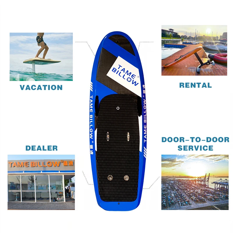 Carbon fiber efoil 8 KW surfing board Electric Hydrofoil Surfboard with water proof battery electric board
