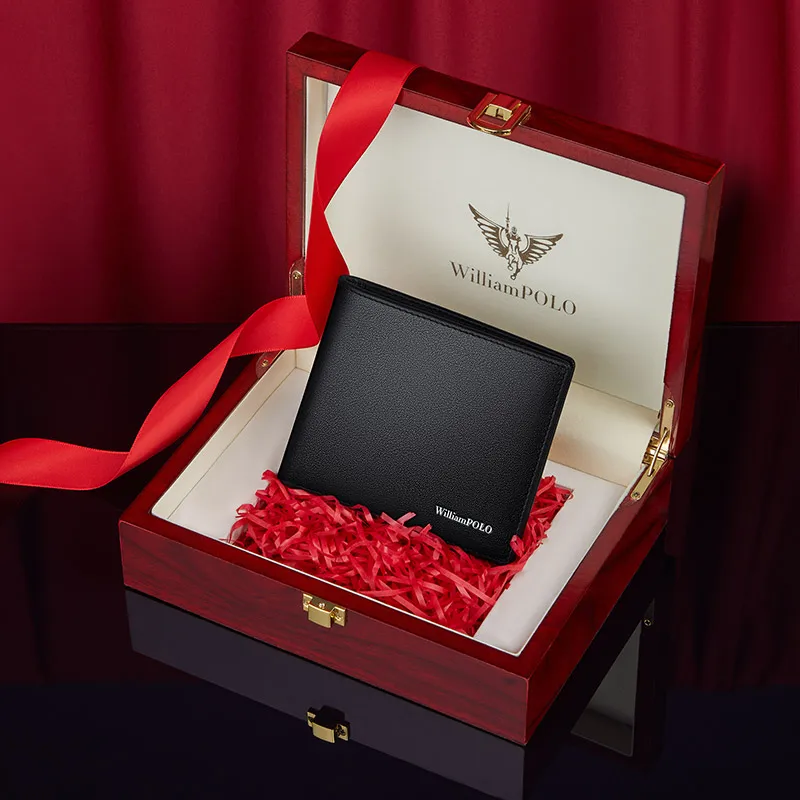 Лидер продаж, оптовая продажа, мужской короткий кошелек, Стильные черные кожаные кошельки для мужчин с застежкой, мужской классический кошелек для мелочи, держатель для карт