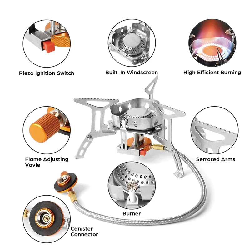 CE Hot Sales Camping Stove Portable Camping Stoves & Accessories Gas Stove For camping outing hiking