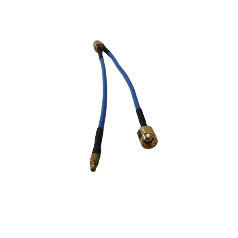  150mm Semi-flexible RG405 rf coaxial Cable Assembly(Jumper) With SMA Reverse Polarity Male To MMCX