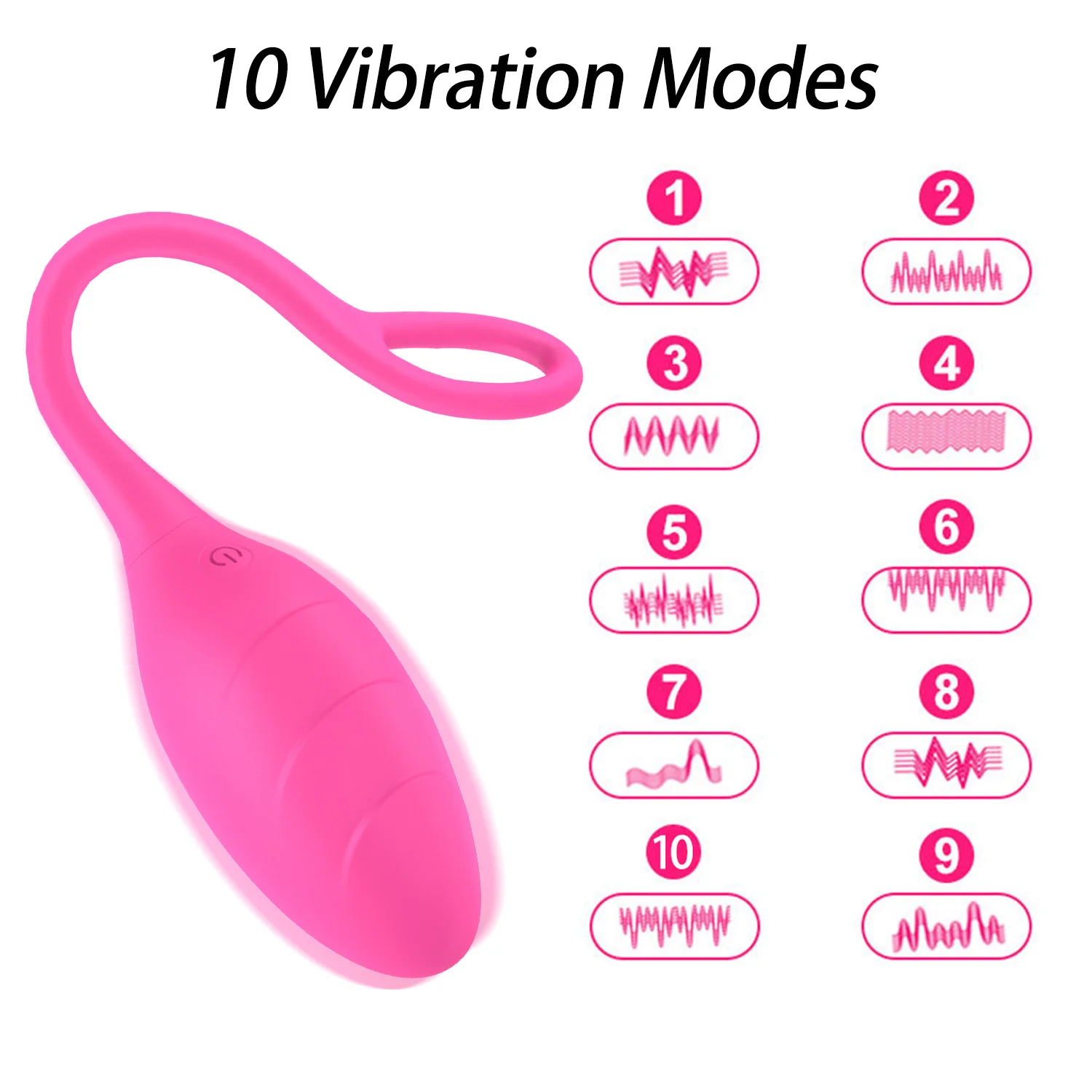 Remote Silicone Egg Vibrator Blue tooth Stimulator 10 Vibration Modes G-spot Massager For Couples