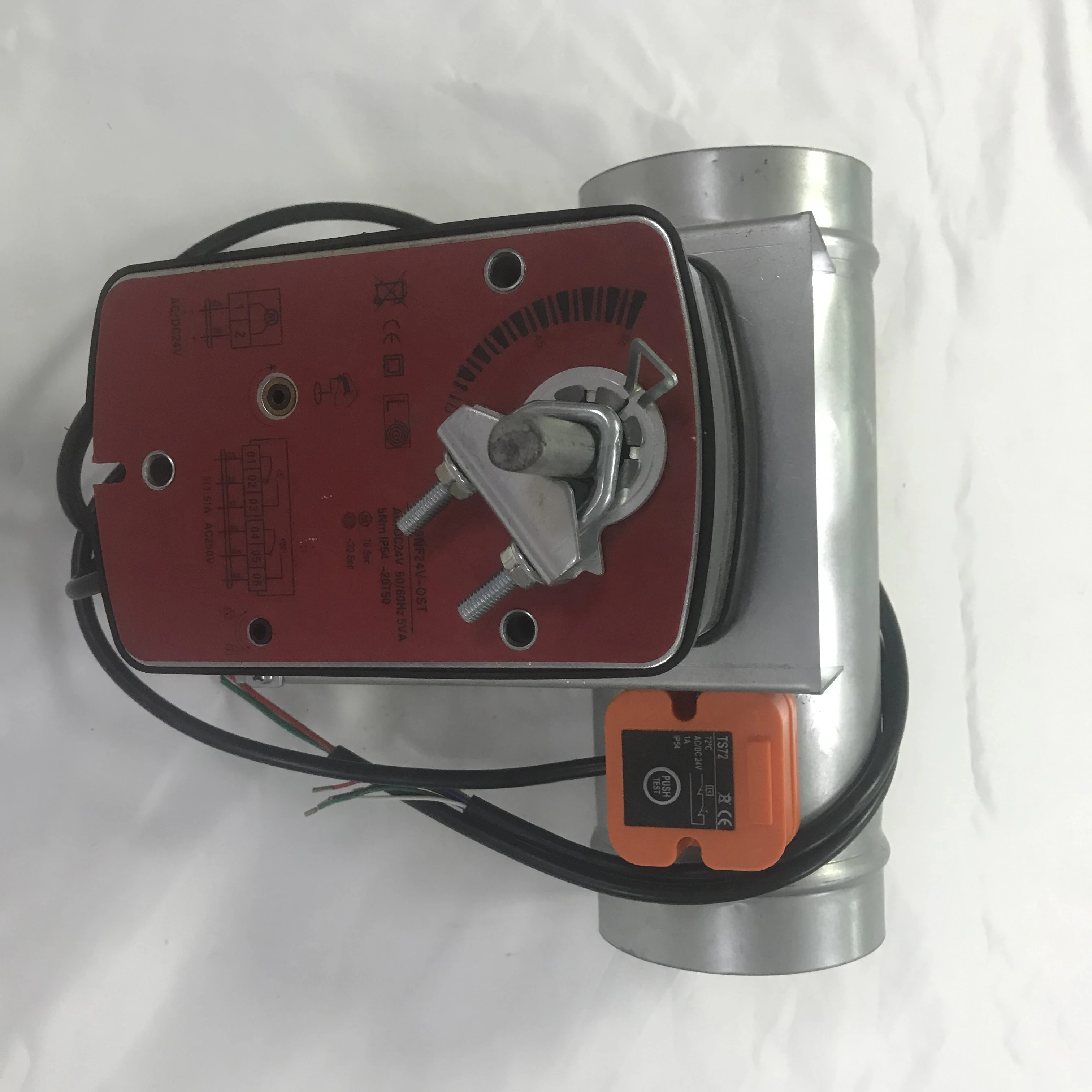 Поставка 2019 лидер продаж Круглый ручной противопожарный амортизатор из оцинкованной стали высокого качества