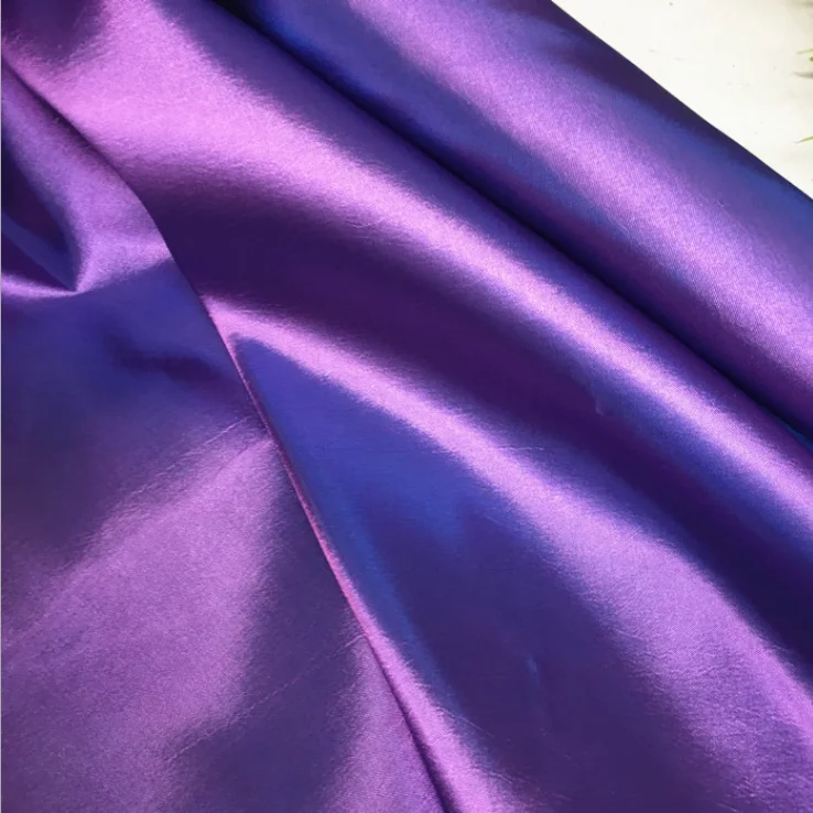 Двухцветная блестящая катионная атласная ткань