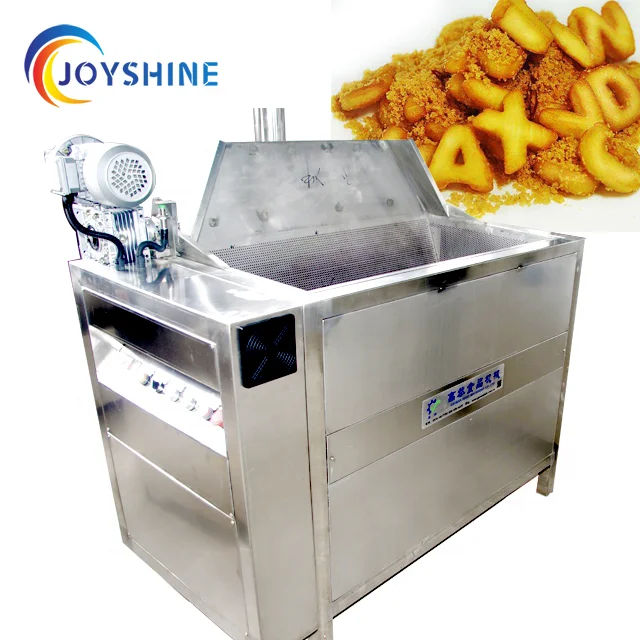 Industrial Semi Automatic Frying Machine Automatic Stirring Plantain Chips French Fries Potato Flakes Peanut Batch Deep Fryer