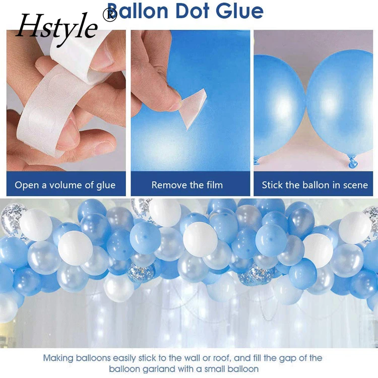 Balloon Garland Arch Kit 16Ft Long Ice Snow Latex Balloons Pack  Wedding Birthday Baby Shower Bach Party Backdrop Decor SET780