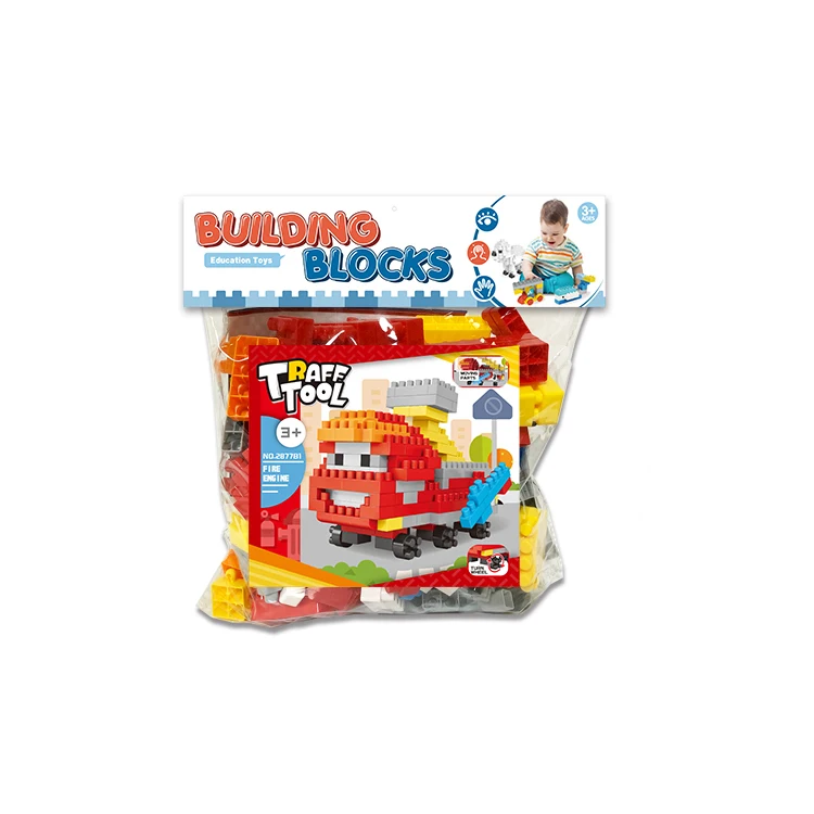 
Novel fire engine rotate 360 moving parts turn wheel 172PCS kids educational plastic building blocks toys 