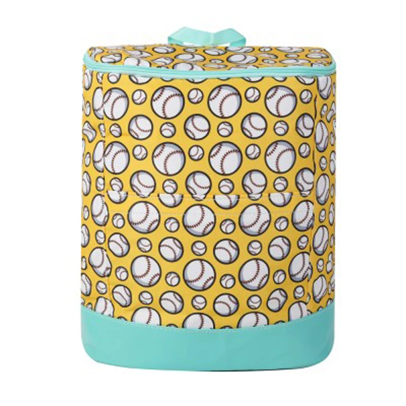Wingtumarket outdoor picnic bag cooler large leopard print stripe zipper sunflower marble thermal insulated back pack cooler bag