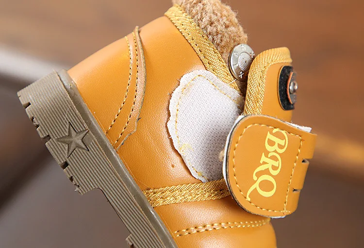 Зимняя Теплая обувь Детские Утепленные зимние сапоги с мехом