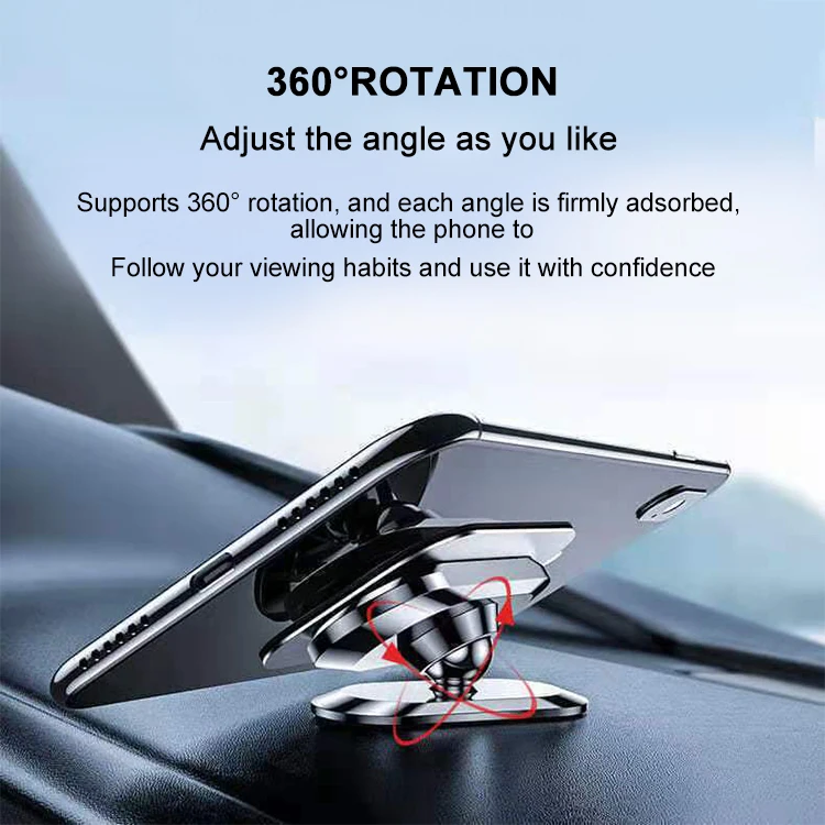 Universal Magnetic Car Phone Holder Stand Mini Multifunctional Magnetic Mobile Phone Holder For Car