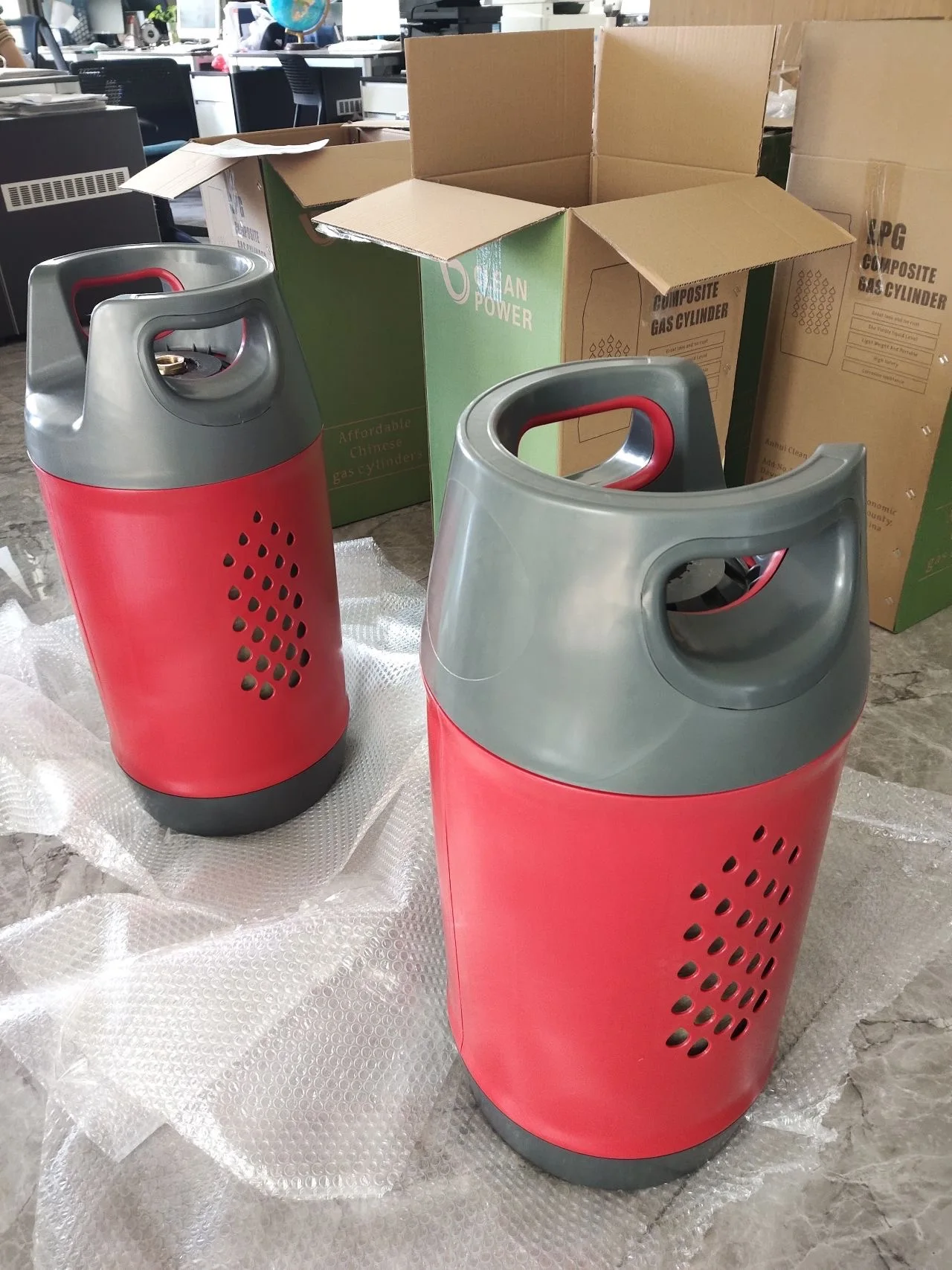 Customized LPG Gas Bottles Empty Composite 12.5kg Lpg Gas Cylinder