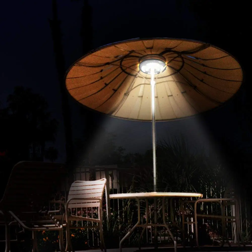 Factory Outdoor Led Umbrella light Garden Camping Umbrella Led Lamp