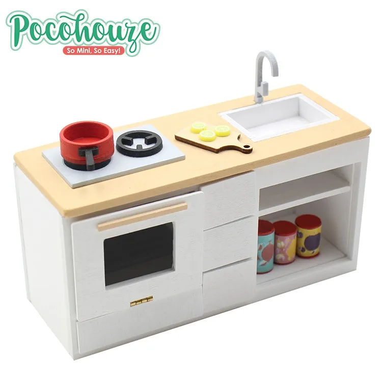 2019 Kid hot wooden mini kitchen decorative house for sale