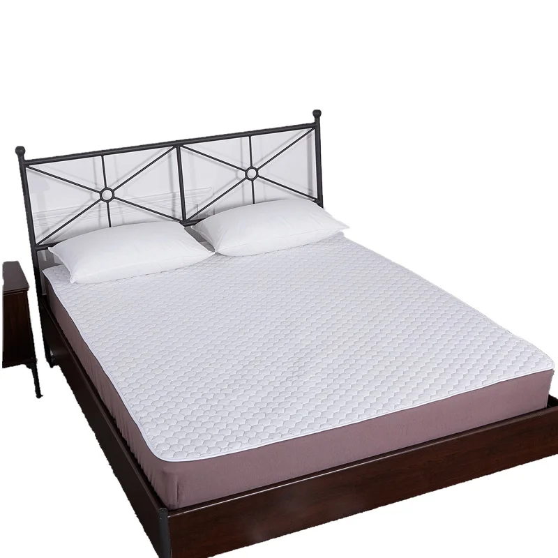 100% Polyester Fabric Waterproof Mattress Protector With Around Elastic