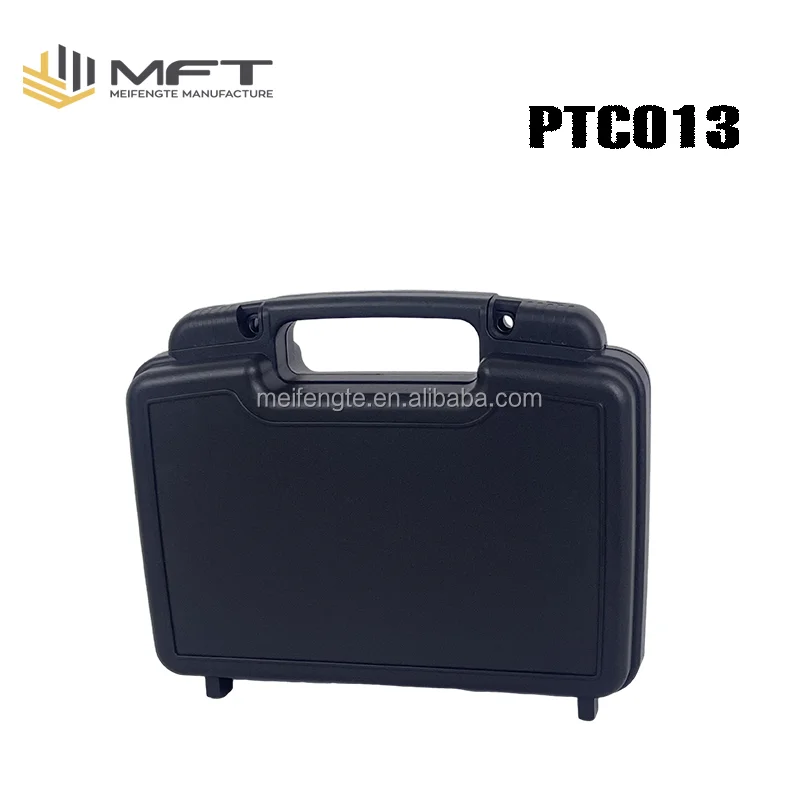 MFT Manufacturing PTC013 Wholesale Molded Hard Black Color Small Plastic Tool Carrying Box Case with Handle for tools kit