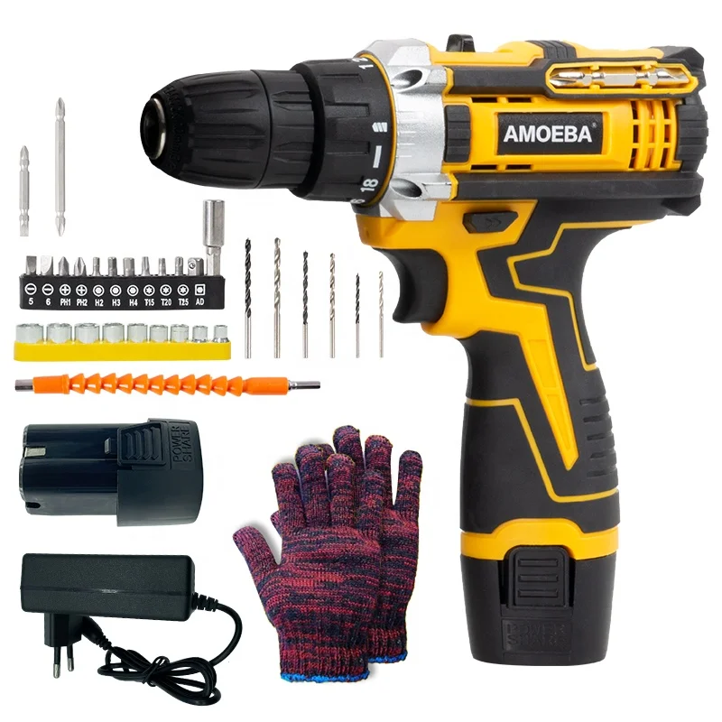 Popular Model Cordless Drill Power Tool Set Tools Battery Drill Portable Drill Set Machine Power Tools