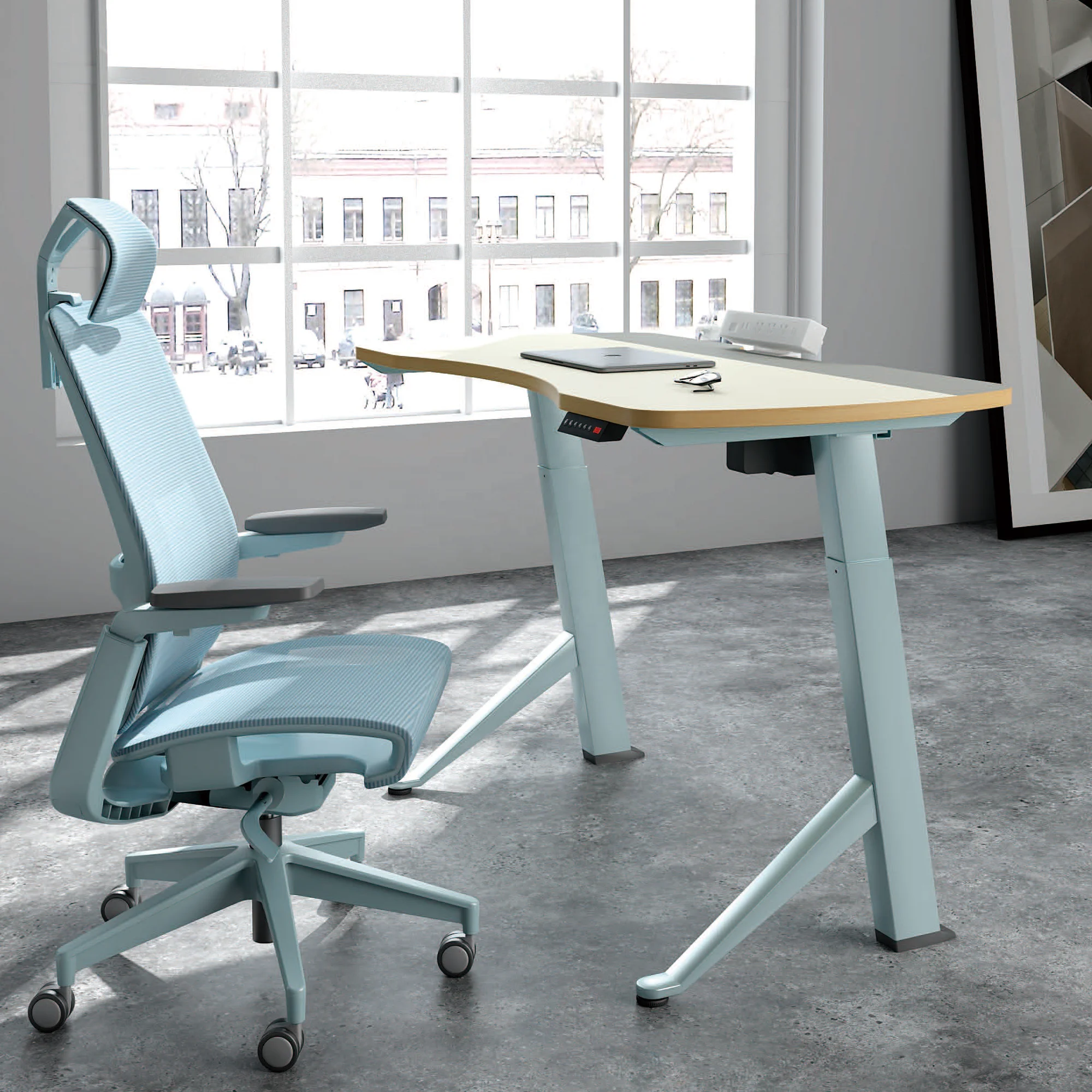 Новинка 2022, офисная мебель SEB с регулируемой высотой, Электрический эргономичный стол