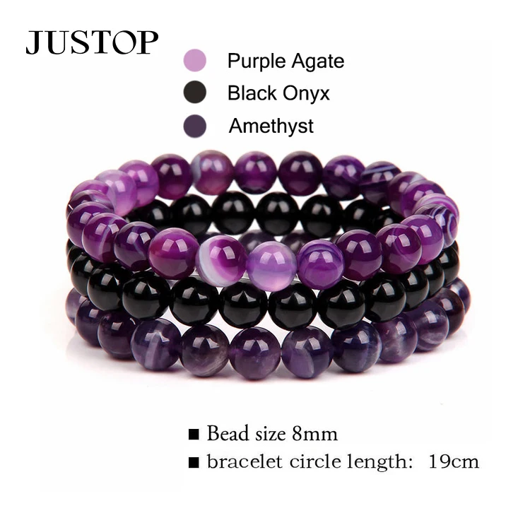 8mm Tiger Eye Natural Stone Beads Bracelets For Women Men Elastic Yoga Lave Bangle Health Care Magnetic Therapy Hematite