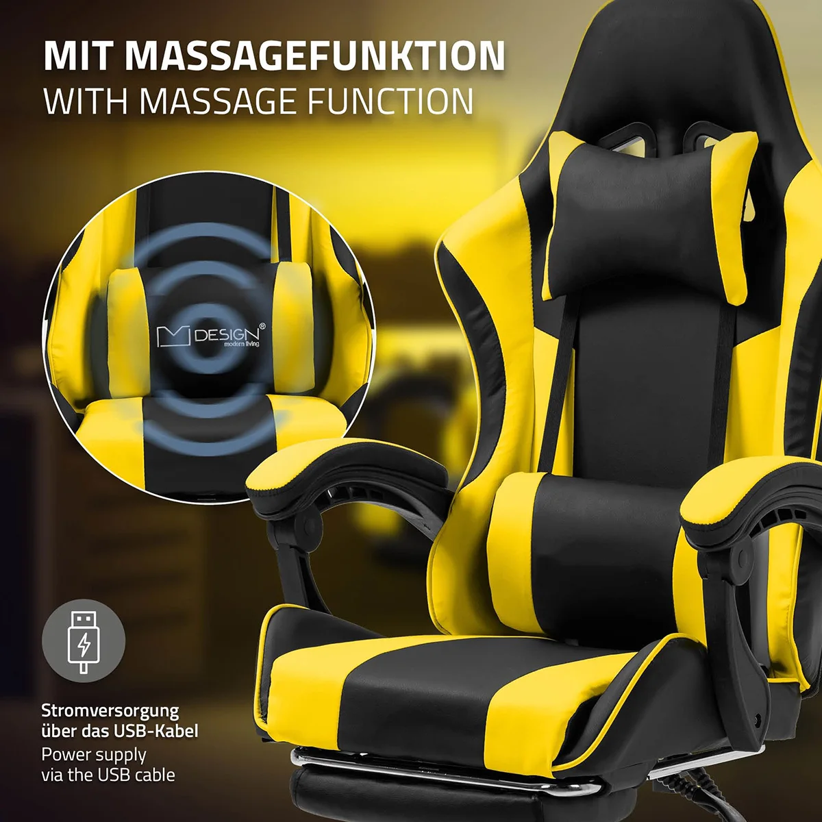 Professional Ergonomic Gaming Chair Zero Gravity pc Gamer Sillas with Footrest and Bluetooths Music Speakers Office Gaming Chair