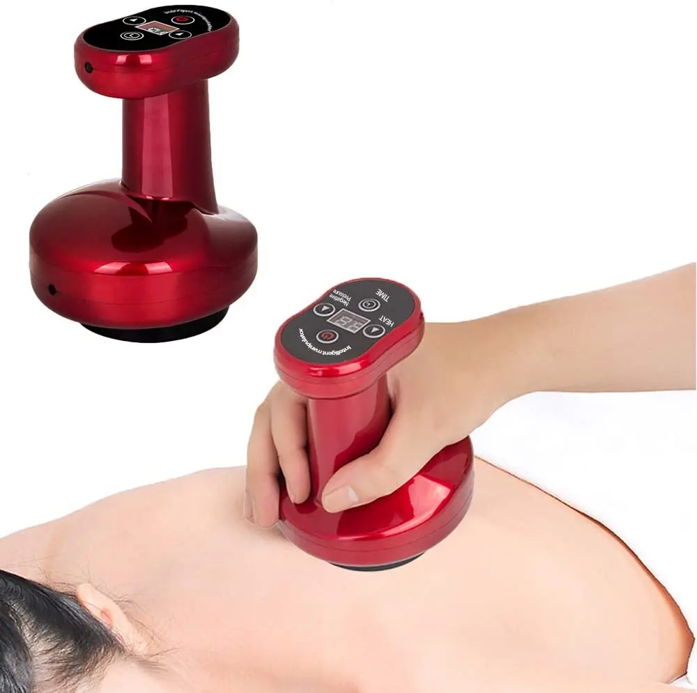 Handheld Body Fat Burning Massager Cupping Machine Scraping Therapy Massage Guasha Equipment Vacuum Aches Cleaner Cupping