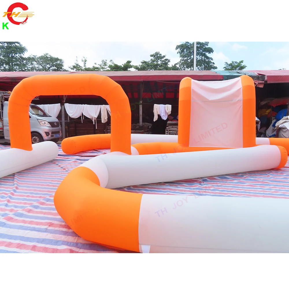 Premium 15x10m Orange Inflatable Air Track for Exciting Car Race Events with Free Shipping on  International