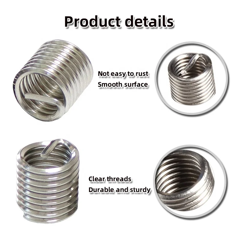 UNF Threaded Insert Stainless Screw Furniture Threaded Inserts Fasteners Machining Services