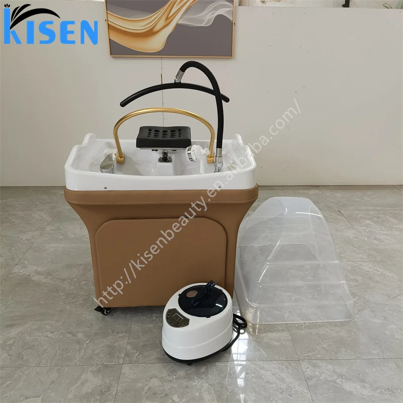 Kisen Head Spa Shampoo Basin For Hair Salon Equipment Complete Functions Multi -Purpose Use Connect With Pipes