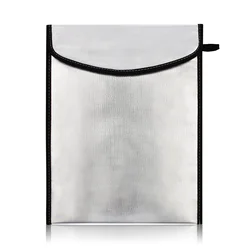 Accept Custom Logo Aluminum Foiled Fireproof Water Resistant Envelope Money Bag