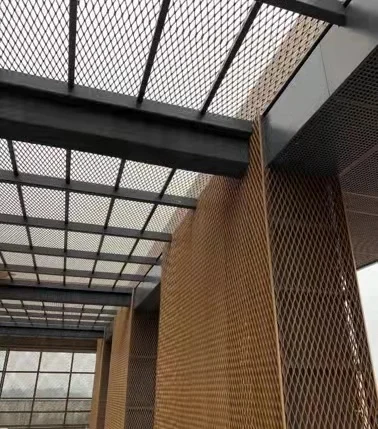 Производитель FOSHAN алюминиевая потолочная Расширенная металлическая сетка для декоративного здания фасада