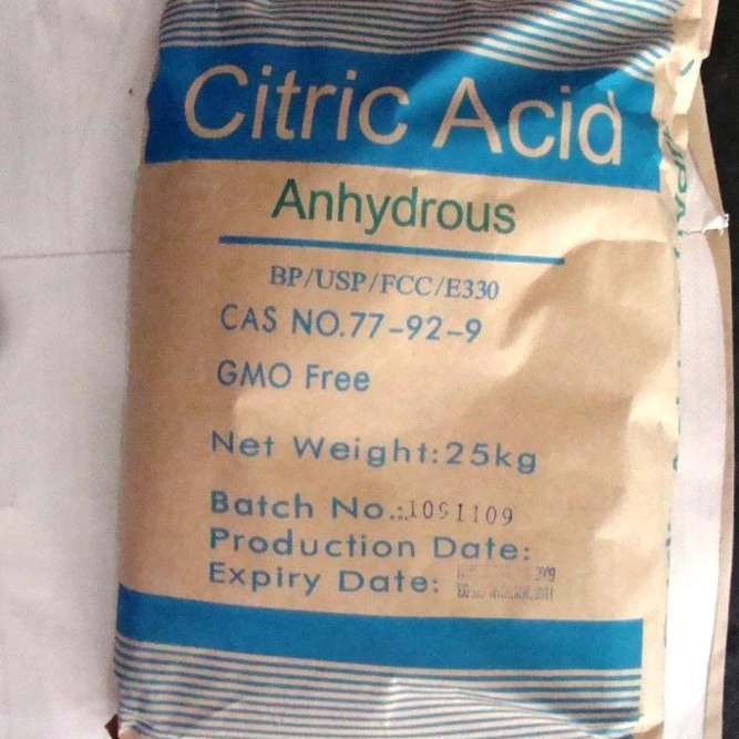 food additives critic acid anhydrous Bp98