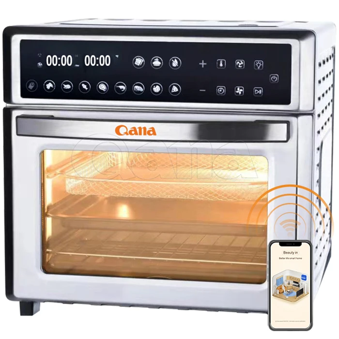 QANA Цифровая Wi-Fi воздушная фритюрница с приложением Smart Cooker не прилипает без масла бытовая электрическая печь для выпечки Кухонные процессоры horno para pan