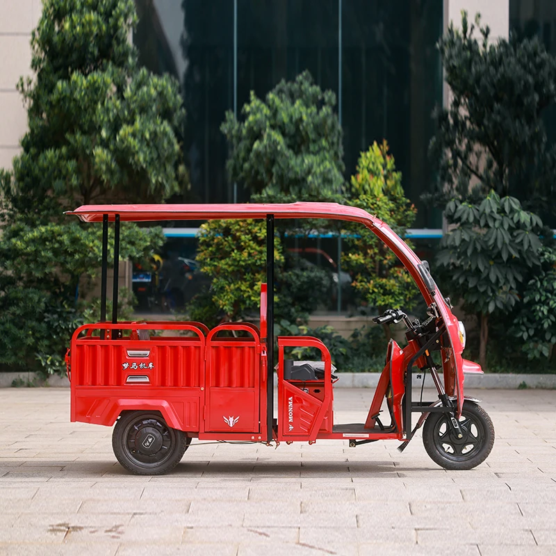 Factory high quality 1000W 60V auto rickshaw 3 wheel Tuktuk tricycle with strong power taxi electric tricycles for passengers