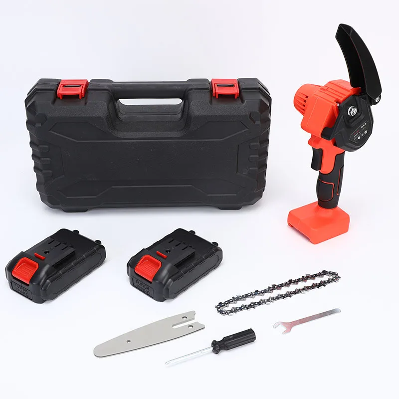 Mini Lithium Battery One-handed Portable 4 Inch Electric Cordless Chainsaw for Wood Garden Cutting Machine