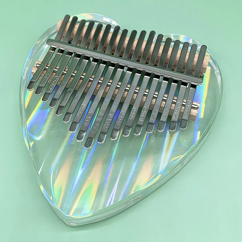 Музыкальный инструмент Sanza Mbira акриловое кристаллическое прозрачное стекло калимба 17 клавиш Пальчиковое пианино для пальцев