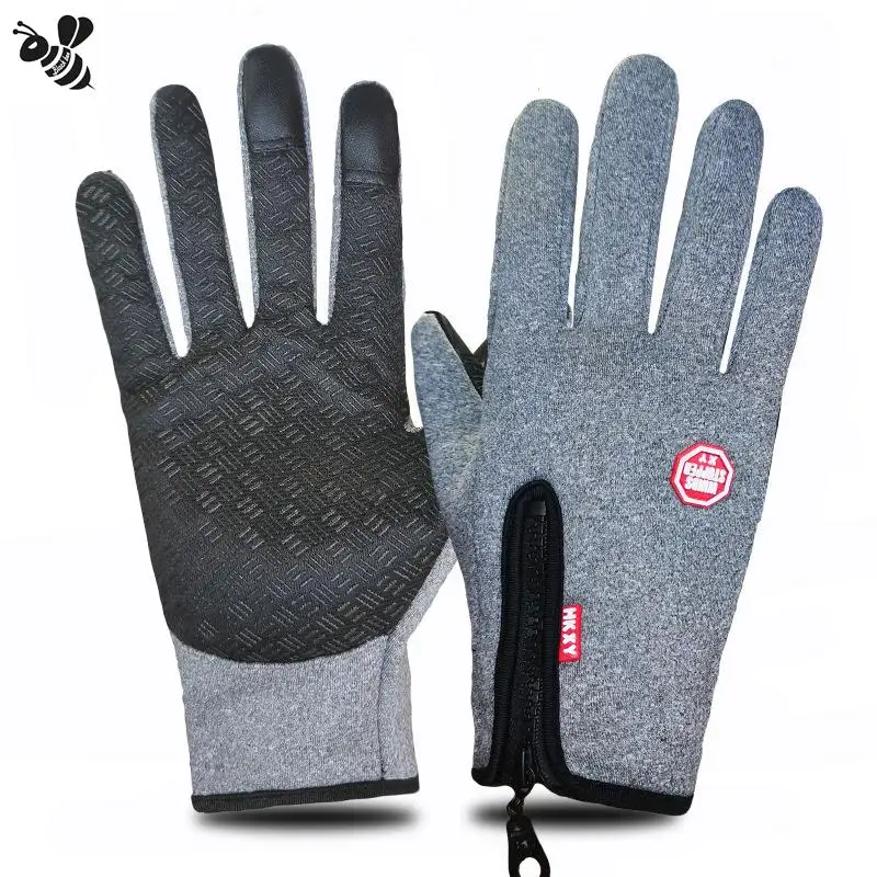 
Durable Nylon Waterproof Full Finger Anti-Slip glove oil resistant Sport ride Gloves for motorcycle bmw Bike riding 