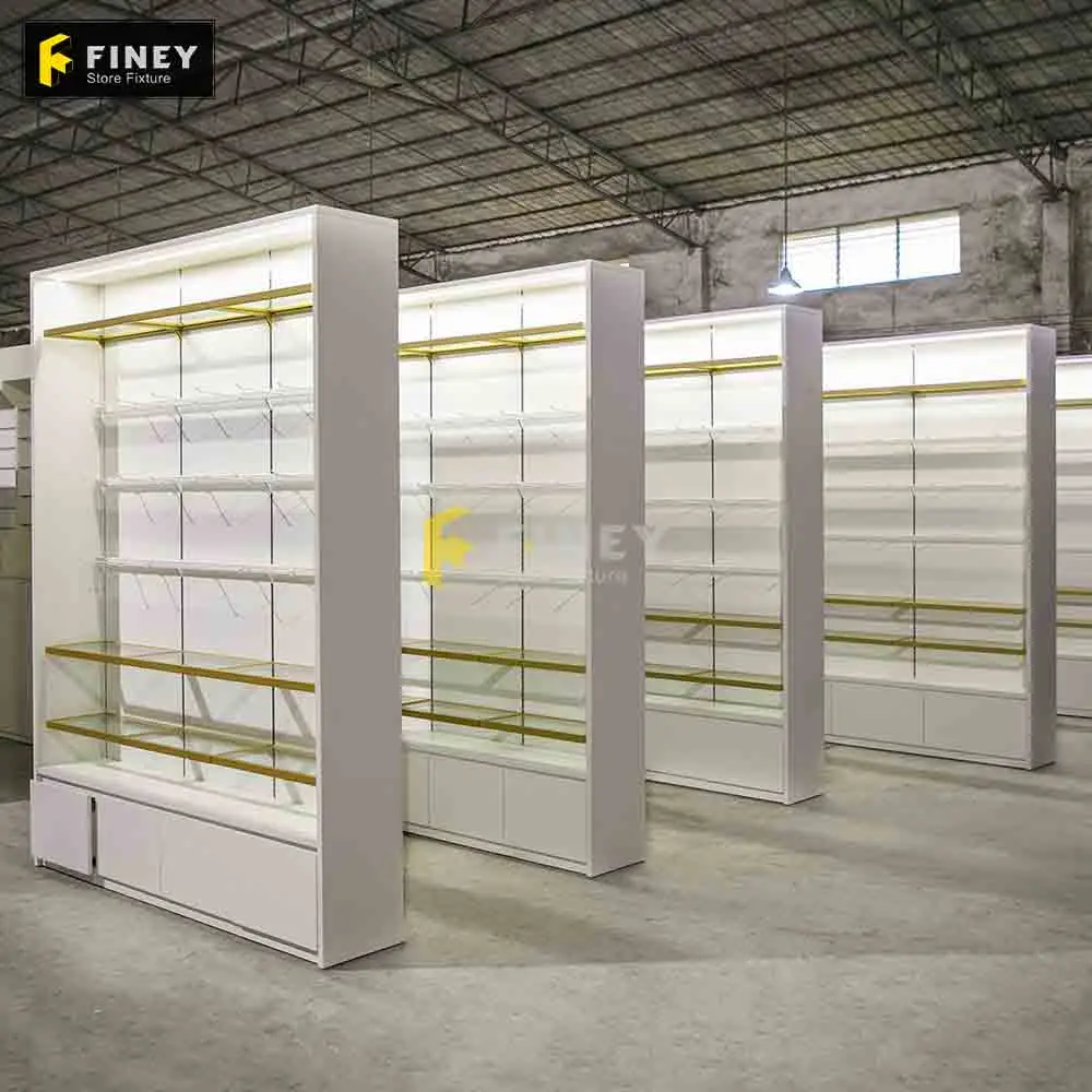 Full store design outdoor beach shop stall clothes swimming cap display showcase