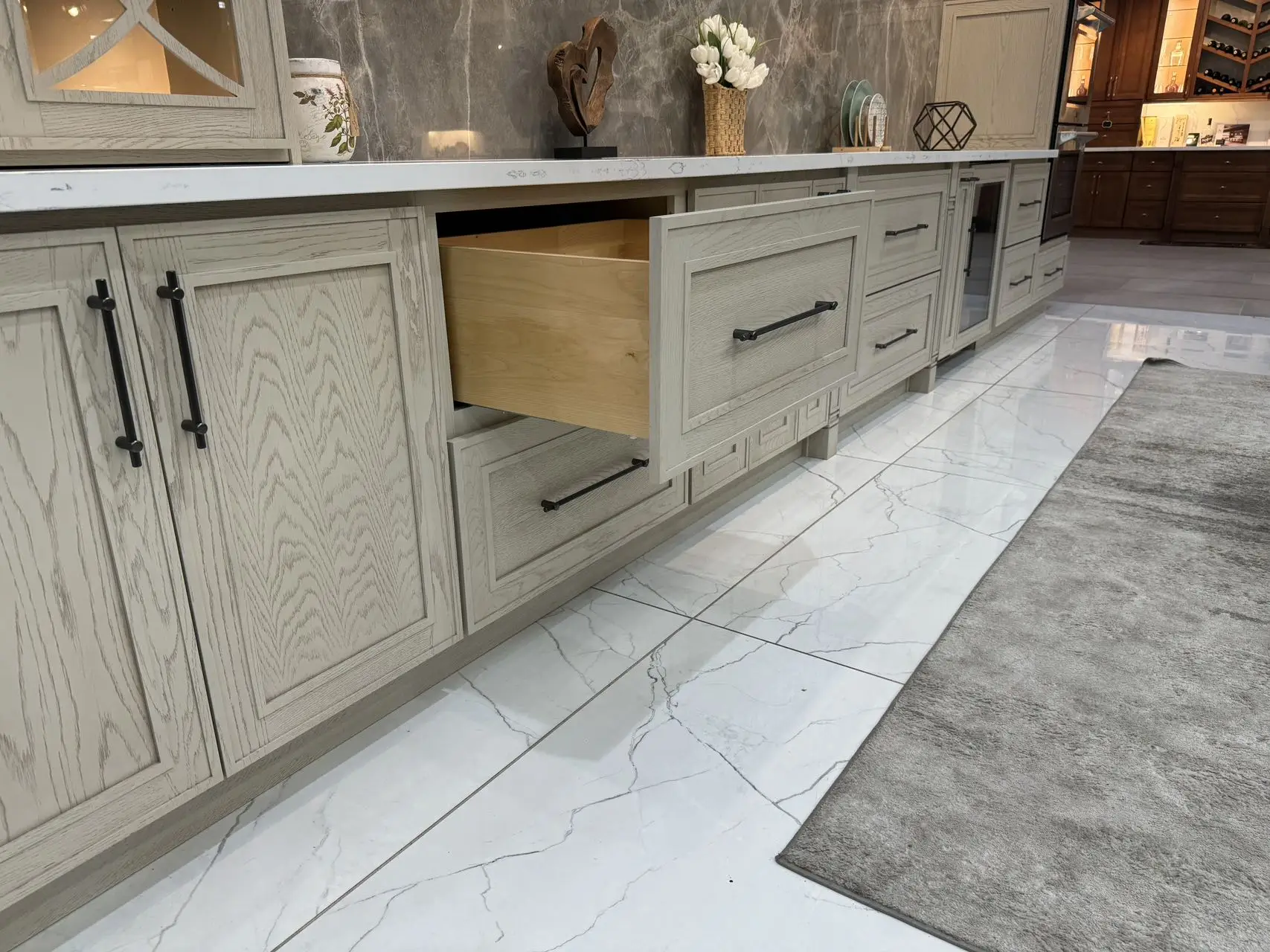 Custom Kitchen Cabinet Cabinetry American Standard Solid Wood Veneer Shaker RTA Kitchen Cabinets