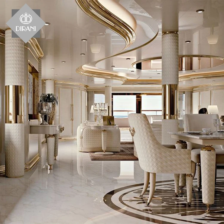 Living room marble top furniture hallway console table set stainless steel leg luxury furniture console table