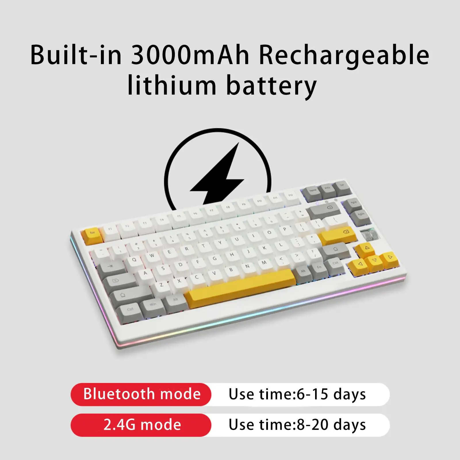 MMD75 DIY Mekanis Hot Swap 82 Keys Tombol BT 5.0 2.4G PC Barebones Mechanical Keyboard Kit