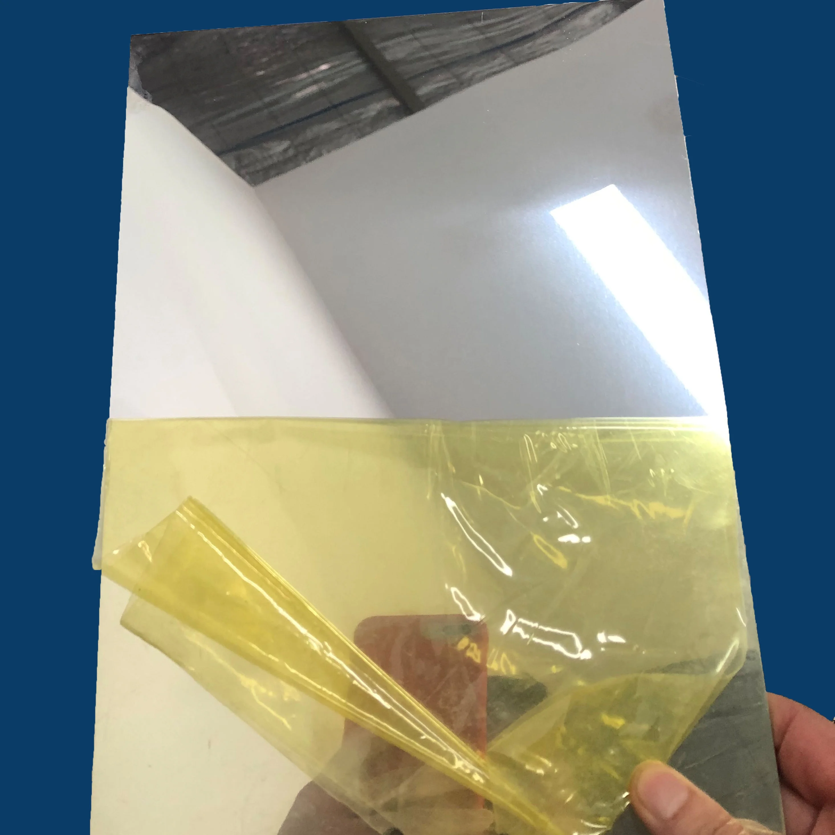 mirror hammered aluminum embossed sheet for parabolic reflector