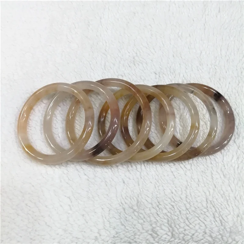 High quality Natural crystal polished crystal jewelry gemstone bracelet Golden jade bracelet for gifts