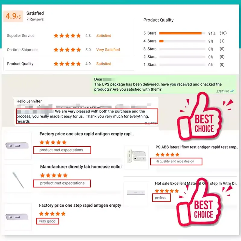 Pet Hospital Combined Rapid CCV/CPV/Giardia Pet Test Kits Rapid Diagnostic Veterinary Test