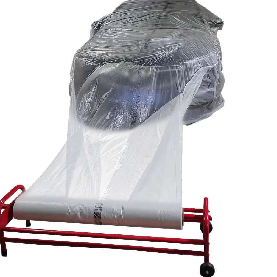 8 микрон 6 0*150 м пластиковая пленка большой рулон прозрачная полиэтиленовая защитная Полиэтиленовая для маскировки кузова маляров