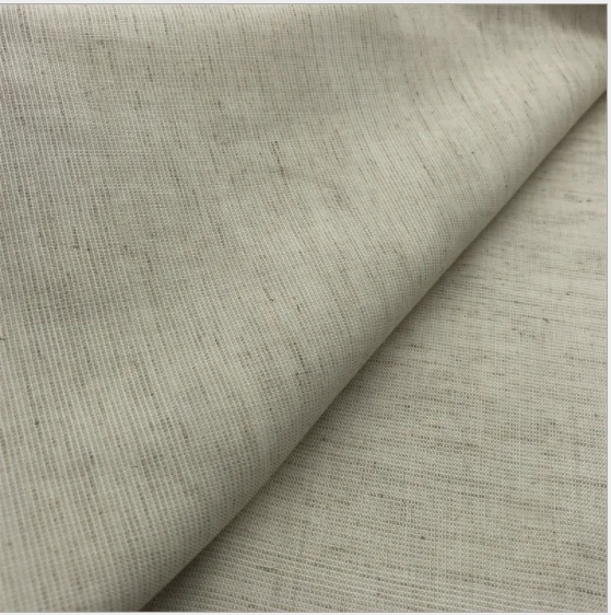 New plain flax rayon viscose blended polyester fibre shirt polyester linen fabric
