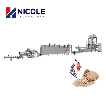 Full Automatic Fish Floating Aquatic Feed Pellet Processing Production Line Making Machine