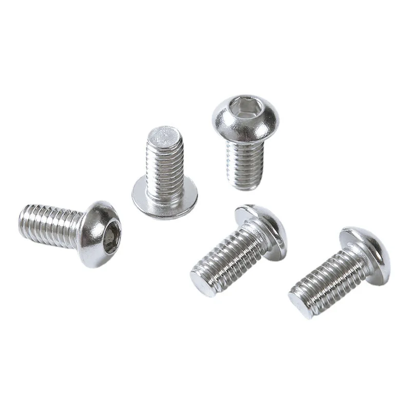Stainless Steel Pan Head Bolt ISO7380 Hex Socket Button Head Screws M2 - M12