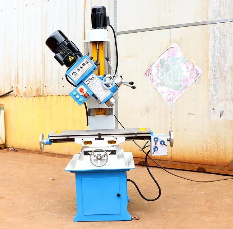 Китай, недорогая система DRO, сверлильный станок ZX50C, высокая точность, небольшой дешевый сверлильный и фрезерный станок для продажи