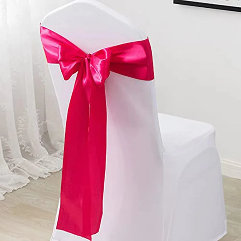 High Party Bow Knot Wedding Decoration Sashes Cover Slipcover Chair Waterproof Strech Linens Slipcovers Modern Sashes Cover slip