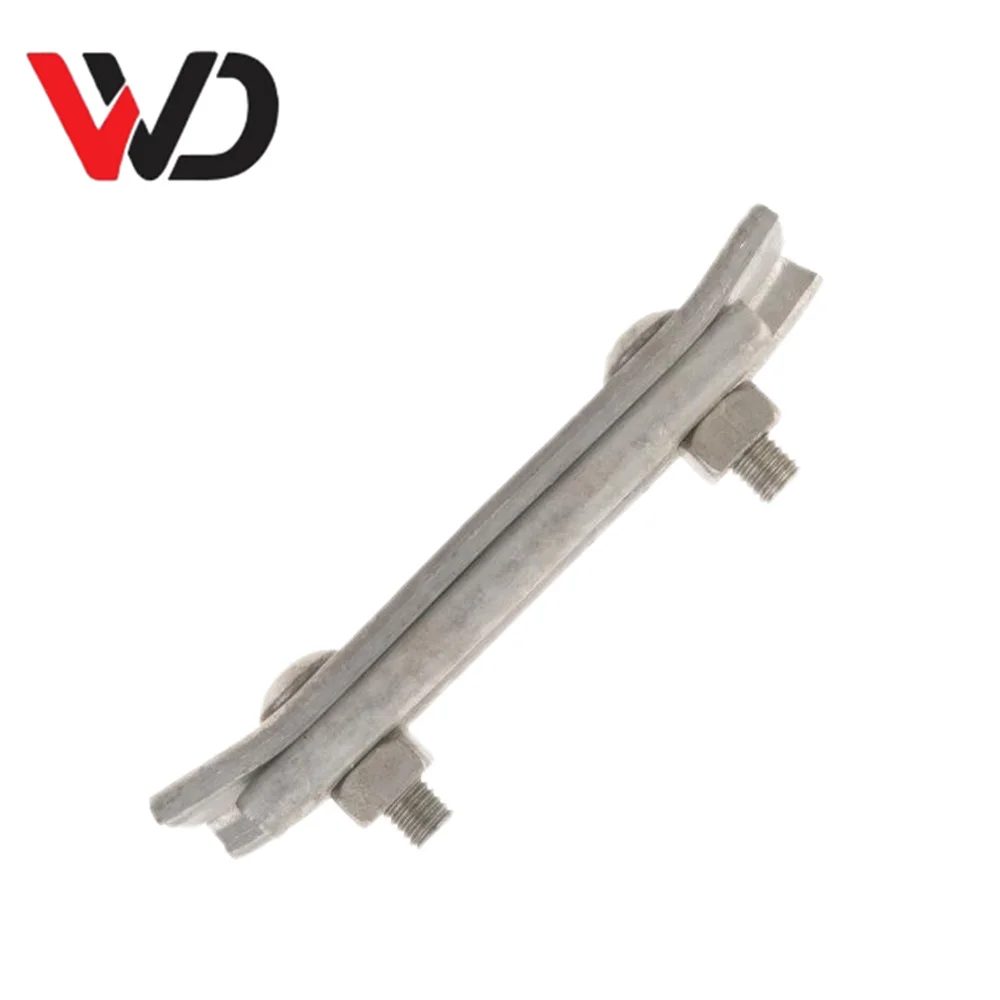 Electric Power Line Fittings Chinese Factory Custom Design Pole Line Wire Clamp OEM Accept Iron One Bolt Curved Suspension Clamp