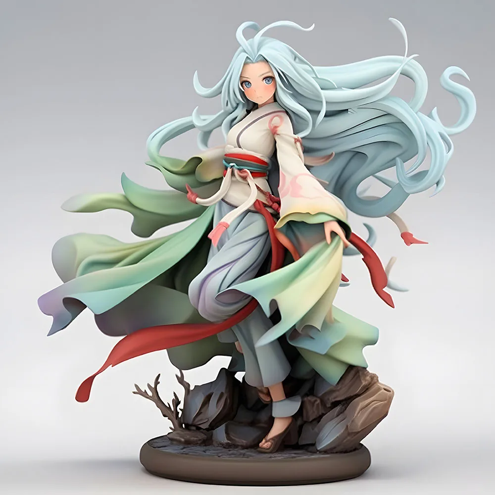 Custom Resin Anime Figure Japanese Character Action Figures 3d print toys Statues 3d model design SLA 3d printing service