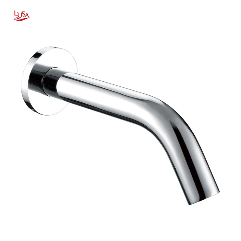 Luxury wall mounted sensor Basin Faucet touch free automatic sensor touchless faucetsCeramic Valve Core Bathroom Faucet